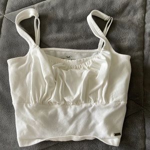white hollister tank top